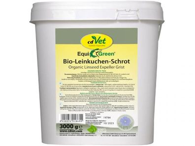 EquiGreen Bio-Leinkuchen-Schrot Einzelfuttermittel für Pferde 3 kg