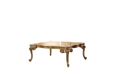 Goldener Couchtisch Barock Rokoko Holz Tisch Wohnzimmer Tische Gold