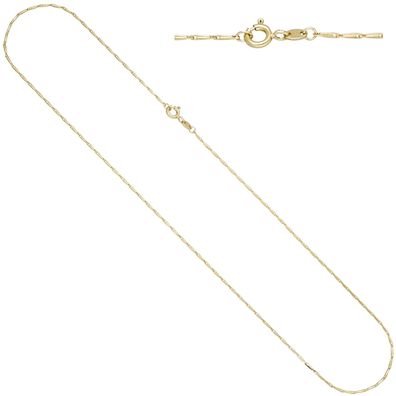 Echt. Edel. Haferkornkette 585 Gold Gelbgold 1,2 mm 50 cm Kette Halskette