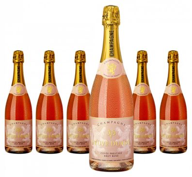 6 x Champagne Veuve Duroy Rosé