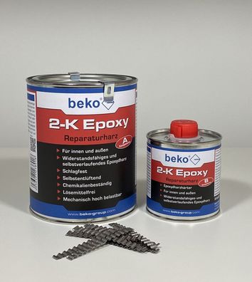 Beko 2-K Epoxy Reparaturharz Giesharz Estrich-Reparatur-Epoxydharz