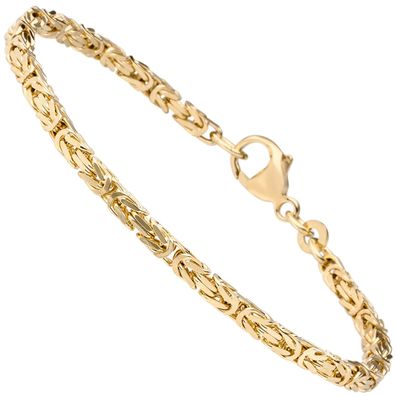Echt. Chic. Königsarmband 333 Gold Gelbgold massiv 19 cm Armband Goldarmband