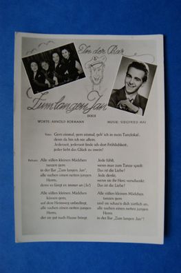 Dixie - "In der Bar zum langen Jan" - Ansichtskarte von 1956 / VEB Lied und Zeit