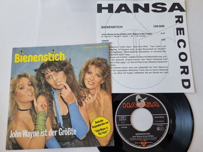 Bienenstich - John Wayne ist der Grösste 7'' Vinyl Germany WITH PROMO FACTS