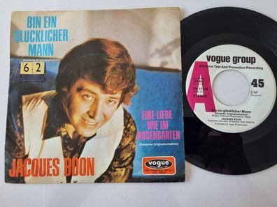 Jacques Boon - Bin ein glücklicher Mann 7'' Vinyl Germany PROMO