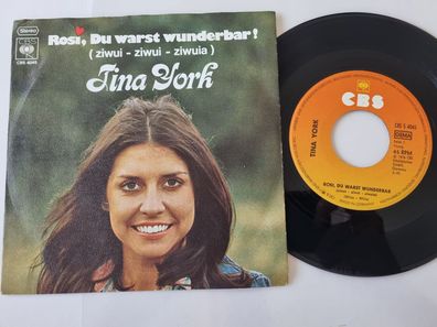 Tina York - Rosi, Du warst wunderbar! 7'' Vinyl Germany