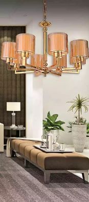Kronleuchter Stil Moderne Deckenleuchte schön Lampe Gold neu Luxus
