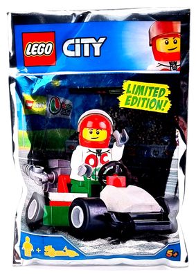 LEGO City 951807 Figur Rennfahrer mit Rennauto
