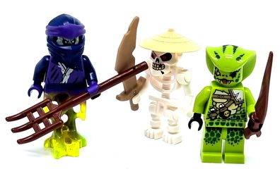 LEGO Ninjago 3 Bösewichte Figur Lasha Figur Wyplash Figur Geister Kämpfer