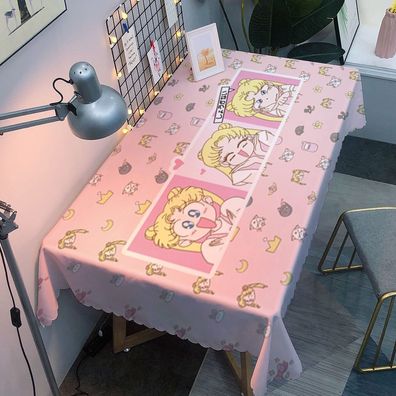 Sailor Moon Tsukino Usagi Aino Minako Tischtuch Studie Tischdecke Kaffee Tisch Matte