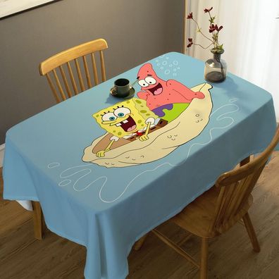 SpongeBob Patrick Star Tischtuch Kinder Studie Tischdecke Küche Kaffee Tisch Matte