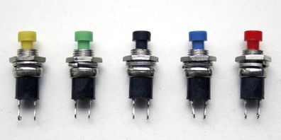 Tams 84-52116-10 Drucktaster, rund, 1xSchließer, LowCost, blau, 10-er Pack - NEU