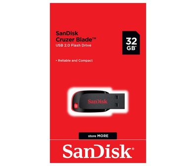 SanDisk USB 2.0 Stick 32GB, Cruzer Blade