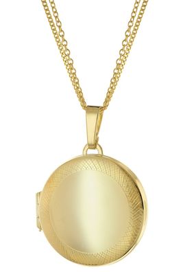 trendor Schmuck Medaillon Gold 333/8K mit vergoldeter Silberkette 15528