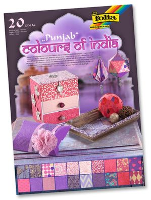Folia Naturpapier Block "Colours of India" PUNJAB