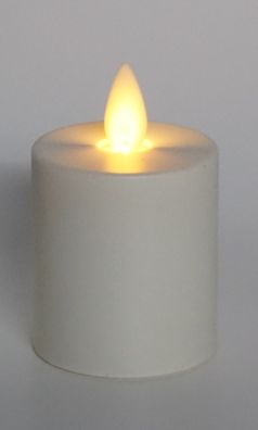1 Set LED Timer Votivkerzen weiß / elfenbein - 2 Kerzen mit realer Flammenoptik