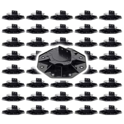 XPOtool Set 40x Stelzlager Terrassen 2700kg 18-28mm Stellfüße höhenverstellbar
