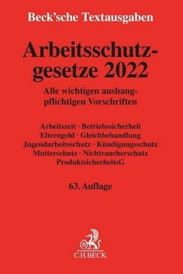 Arbeitsschutzgesetze 2022,