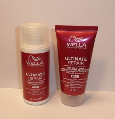 Wella Professionals Ultimate Repair Step1 Shampoo 50ml Step2 Conditioner 30ml