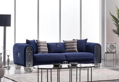 Wohnzimmer Sofa 3 Sitzer Modern Design Polster Textil Möbel Luxus Sofa