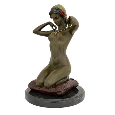 Bronzeskulptur Kunst Erotik nach Paul Ponsard Figur Antik-Stil 29cm Replik Kopie