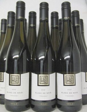 12 FL 2022 Blanc de Noir Weißwein trocken Weingut Klaus Hilz Pfalz Versand kostenlos