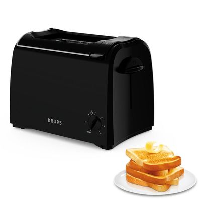 Krups Proaroma Toaster KH1518, schwarz
