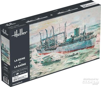 Heller La Seine + La Saone Twinset in 1:4 1000850500 Glow2B 85050 Bausatz