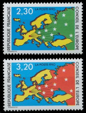 Frankreich DIENST Europarat Nr 47-48 postfrisch S254C1E