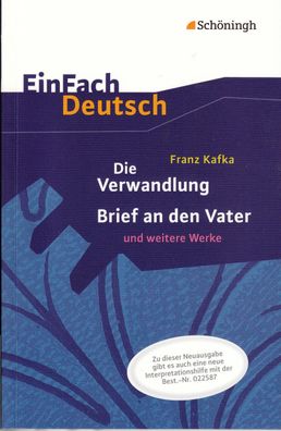 EinFach Deutsch Textausgaben Franz Kafka: Die Verwandlung, Brief an