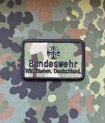 Patch "Bundeswehr - Wir dienen Deutschland" Multicam Morale Abzeichen, Klett Aufnäher