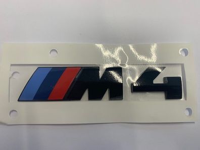 BMW M4 Emblem Schriftzug Heckklappe Schwarz 51148068579 für F32 F82