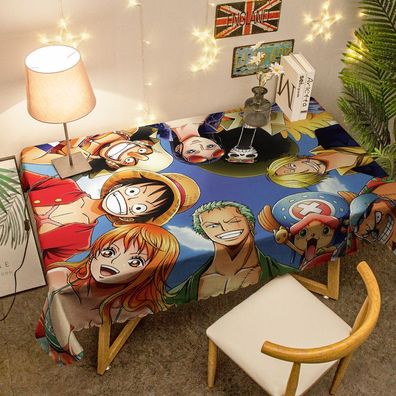 One Piece Luffy Zoro Chopper Tischtuch Studie Tischdecke Kaffee Tisch Matte Küche