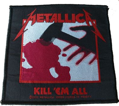 Metallica Kill Em All gewebter Aufnäher / woven Patch NEU & Official!