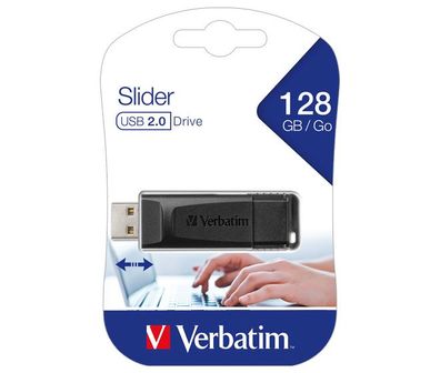Verbatim USB 2.0 Stick 128GB, Slider