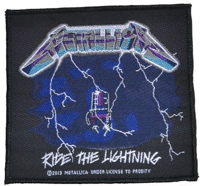 Metallica Ride The Lightning gewebter Aufnäher / woven Patch NEU & Official!