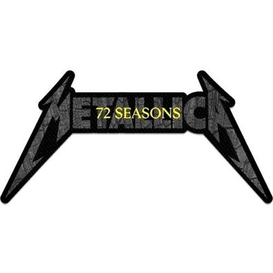 Metallica 72 Seasons Charrred Logo Cut Out Aufnäher gewebt NEU & Official!