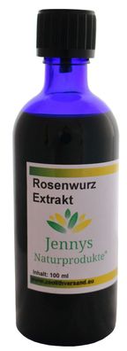 Rosenwurz (Rhodiola Rosea) - 100 ml in Blauglasflasche - Hergestellt in Deutschland