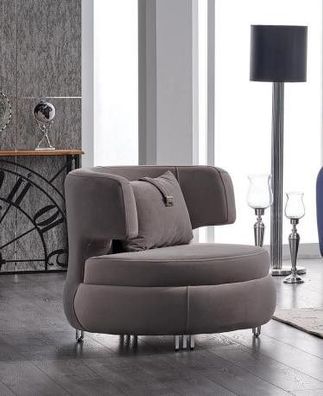 Modern Sessel Wohnzimmer Designer Luxus Sitz Textil Möbel Club Relax