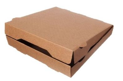 Pizzakarton Pizzabox Flammkuchenbox 24x24 braun unbedruckt 100 Stk, to go, take away,