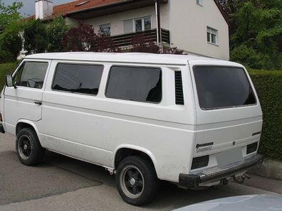Passgenaue Tönungsfolie für VW T3 Bus mit Heckklappe / ohne Schiebefenster