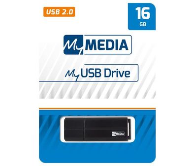MyMedia USB 2.0 Stick 16GB, schwarz