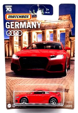 Mattel Matchbox Germany Deutschland Serie Car / Auto 2019 Audi TT RS Coupe