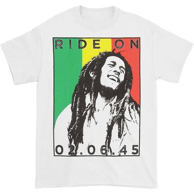 Bob Marley Ride On Rasta Stripe T-Shirt