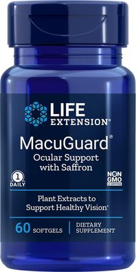 Life Extension, MacuGuard® Ocular Support with Saffron, 60 Weichkapseln