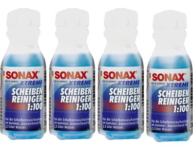 4x Sonax XTREME Scheiben-Klar Konzentrat Klar-Sicht Scheiben-Reiniger Reinigung