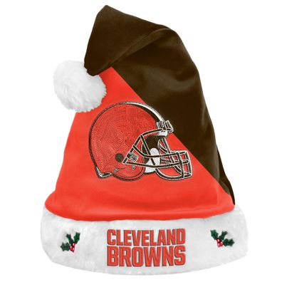 Foco NFL Cleveland Browns 2020 Santa Claus Hat Weihnachtsmann Mütze 5051586115348