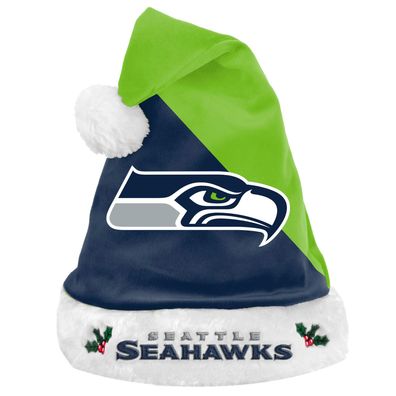 Foco NFL Seattle Seahawks 2020 Santa Claus Hat Weihnachtsmann Mütze 5051586113122