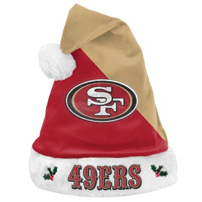 Foco NFL San Francisco 49ers 2020 Santa Claus Hat Weihnachtsmann Mütze 5051586113108