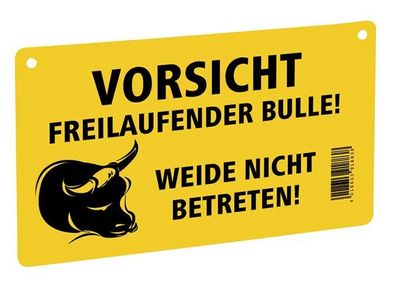 Warning sign Bull 200 x 120 mm